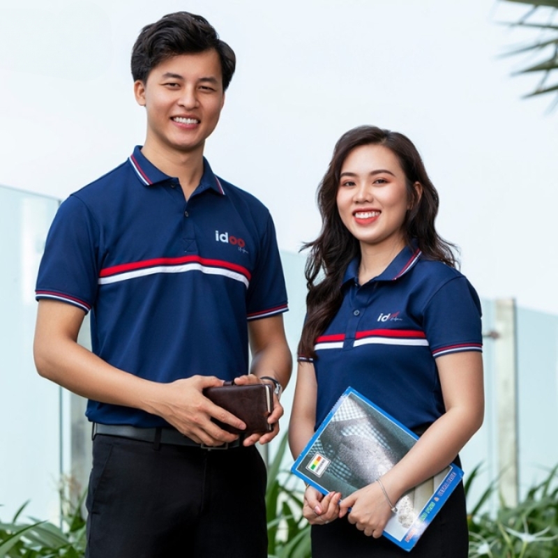 Áo Thun Polo Màu Xanh AP01