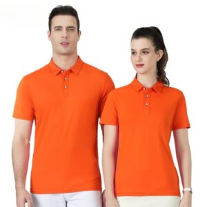 Áo Thun Polo Màu Cam Trơn AP02