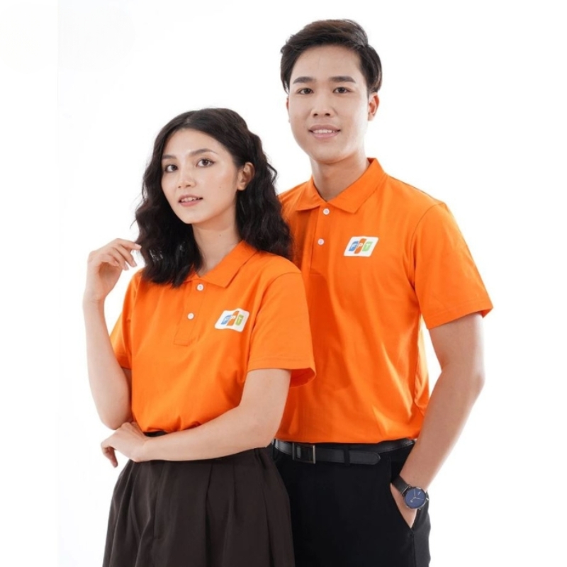 Áo Thun Polo Màu Cam AP04