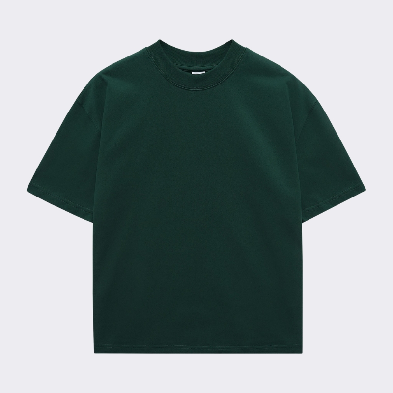 Áo Thun Oversize Xanh Rêu Trơn Nam Nữ AO2