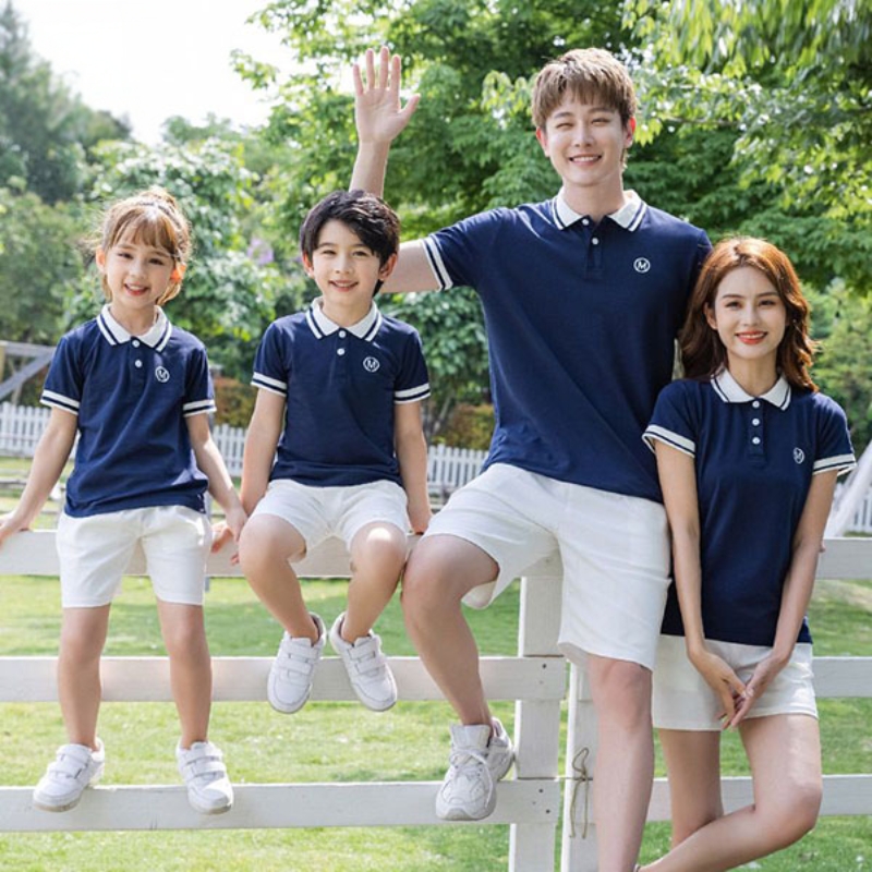 Mẫu Áo Polo Gia Đình Thích Hợp Đi Dã Ngoại